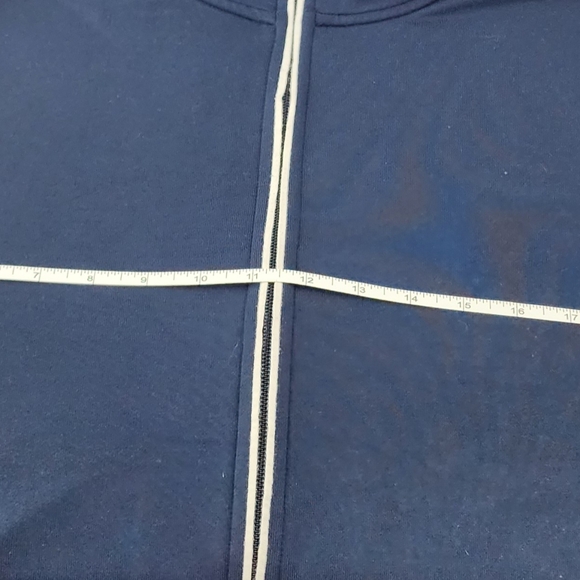 Tommy Hilfiger Navy Blue Zip Up Track Jacket Y2K Plus - Picture 7 of 10